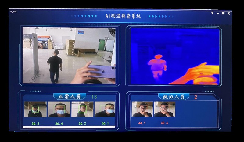 测温场景图示:
